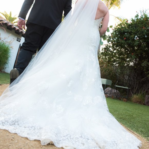 Allure Romance 2712 Ultra Feminine Strapless Gown - Picture 9 of 14